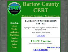 Tablet Screenshot of bartowcountycert.org